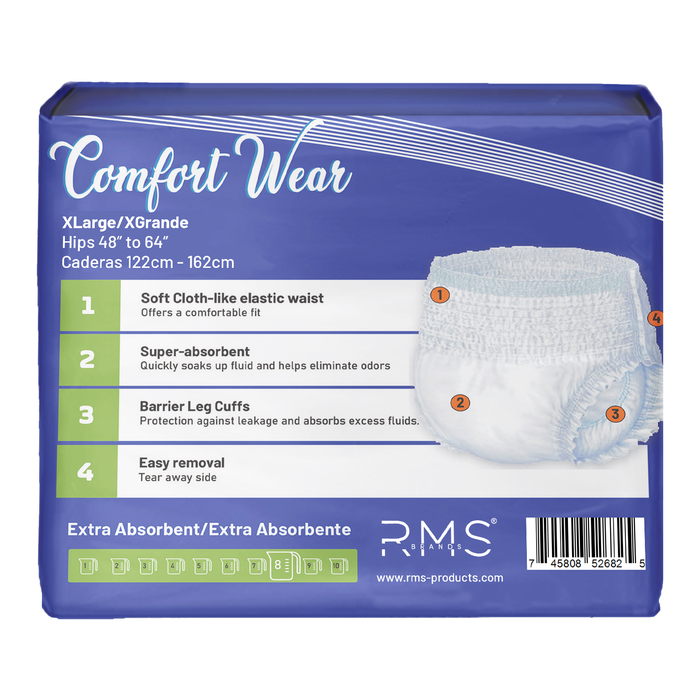 Comfort Wear - Adult Disposable Protective Wear - X Large/16ct - RMS PRODUCTS