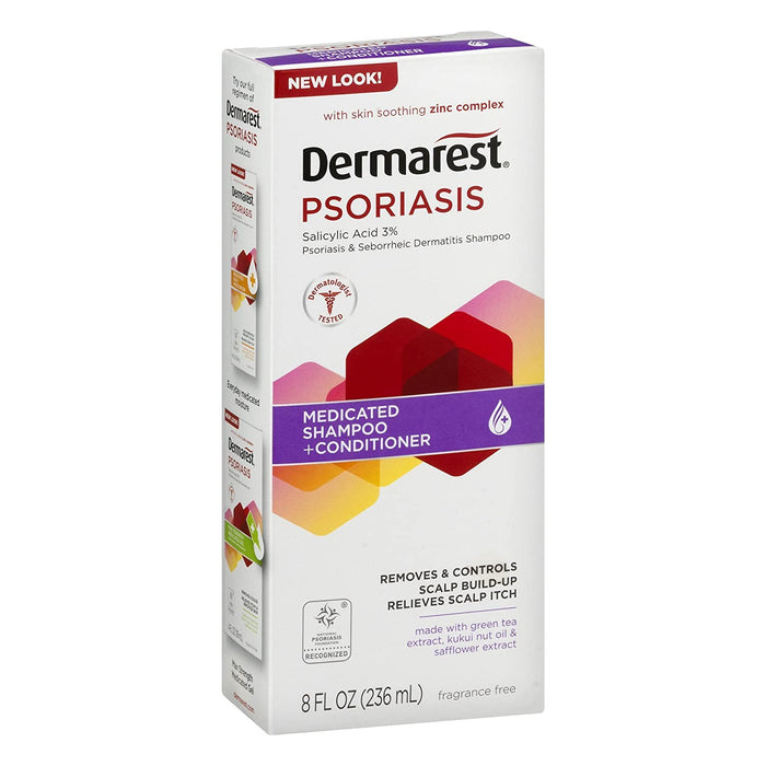 Dermarest Psoriasis Medicated Shampoo plus Conditioner | 8-Ounces | 1-Unit - RMS PRODUCTS