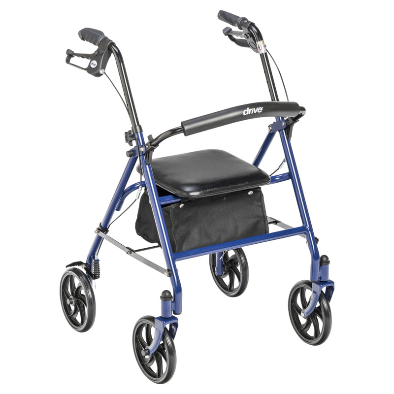 Drive Medical Durable 4 Wheel Rollator with 7.5" Casters - RMS PRODUCTS