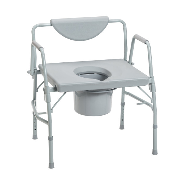 Drive Medical Deluxe Bariatric Drop-Arm Commode – 1000 lb Capacity - RMS PRODUCTS