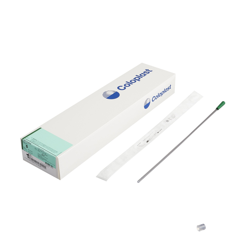 Coloplast Self‑Cath® Soft Catheter – 14 Fr, 16″ Funnel-End Straight Tip, Siliconized PVC – Model #114 - RMS PRODUCTS