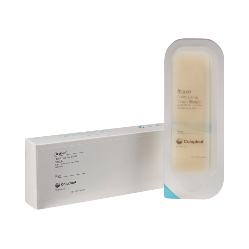 Coloplast BravaÂ® Straight Elastic Barrier Strips â€“ 5Â¼â€³, Skin-Friendly, Stretchable â€“ Model #120740 (Box of 20) - RMS PRODUCTS
