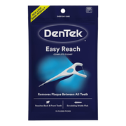 DenTek Complete Clean Easy Reach Floss Picks – 75 Count | No Break, No Shred Floss for Deep Clean Between Teeth - RMS PRODUCTS