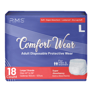 RMS BRANDS Adult Disposable Pull Ups - Large (18 Count) - RMS PRODUCTS