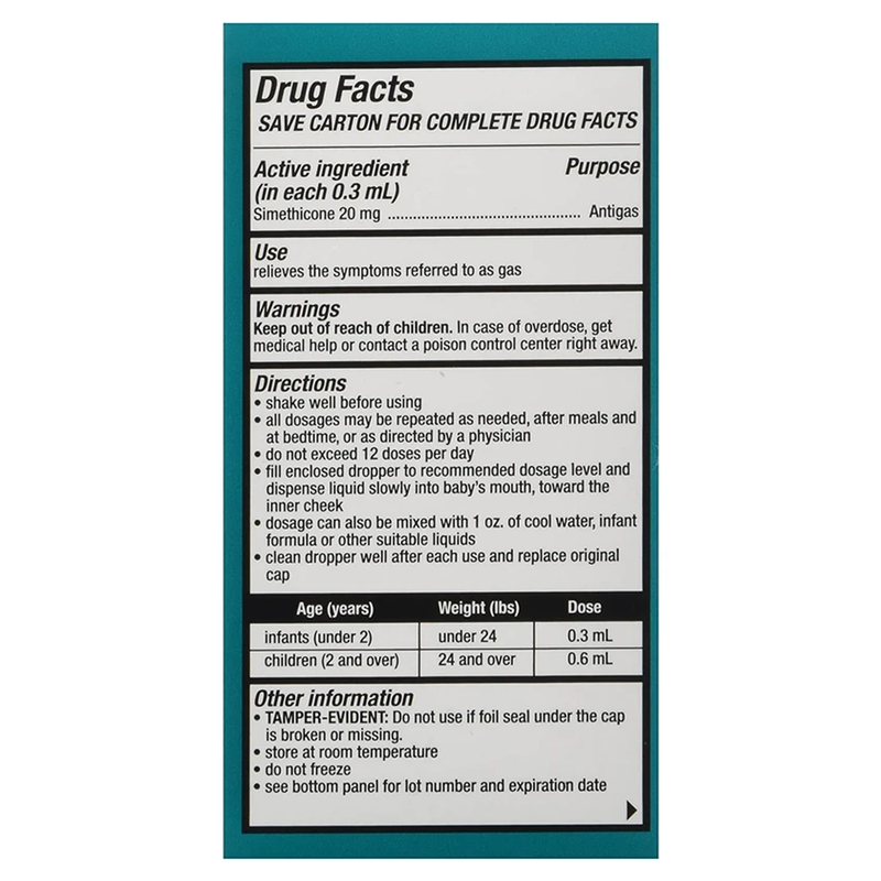 Major Newborns, Infants & Children Gas Relief Simethicone – 1 oz - RMS PRODUCTS