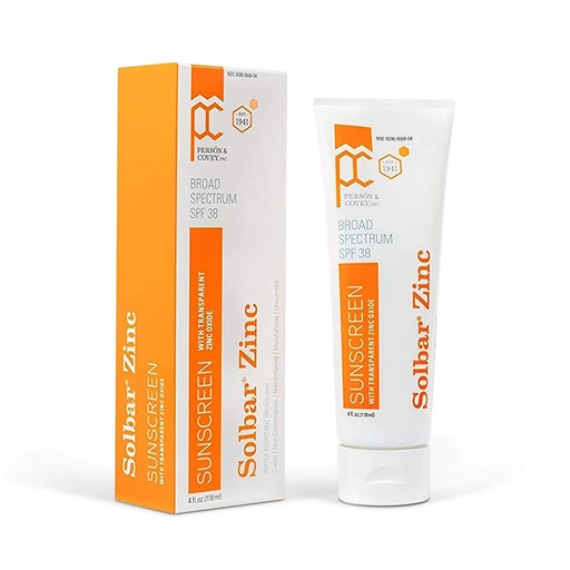 SOLBAR Sunscreen Zinc Unscented Transparent Cream SPF 38, 4 oz - RMS PRODUCTS