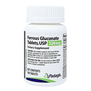 Perrigo / Padagis Ferrous Gluconate 324 mg – 100 Tablets | Iron Supplement for Anemia & Iron Deficiency Support - RMS PRODUCTS