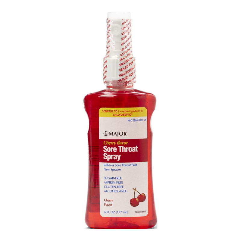 Major Cherry Flavor Sore Throat Spray – 6 oz - RMS PRODUCTS