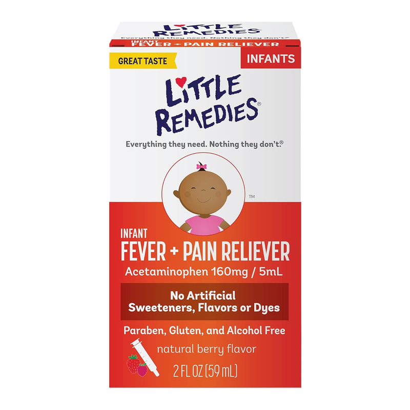 Little Remedies Infant Fever & Pain Reliever with Acetaminophen – 2 oz - RMS PRODUCTS