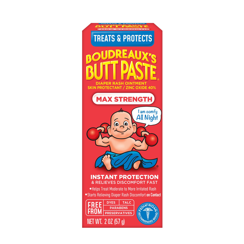 Boudreaux's Butt Paste Diaper Rash Ointment, Max Strength â€“ 2 oz - RMS PRODUCTS