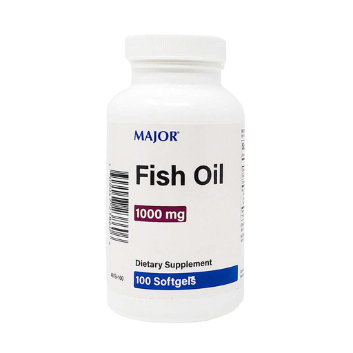 Major Fish Oil Cholesterol Free 1000MG 100 Soft Gels - RMS PRODUCTS