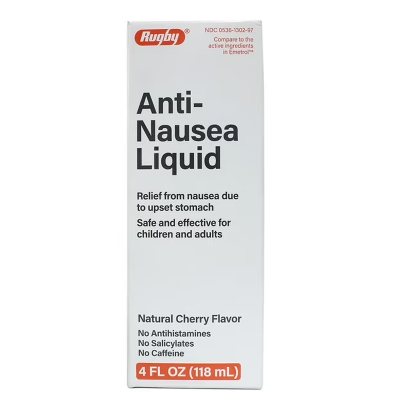 Rugby Anti-Nausea Liquid Cherry Flavor - 4 fl oz - RMS PRODUCTS