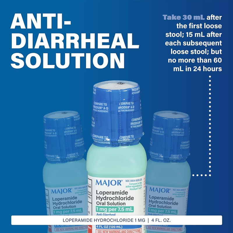 Major Loperamide Hydrochloride Anti-Diarrheal - 4 fl oz - RMS PRODUCTS