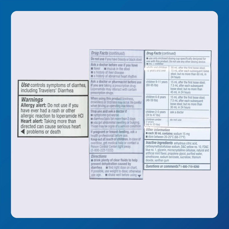 Major Loperamide Hydrochloride Anti-Diarrheal - 4 fl oz - RMS PRODUCTS