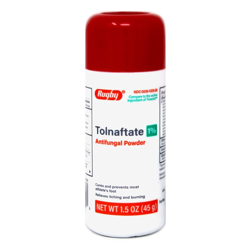 Rugby Anti-Fungal Powder Tolnaftate 1% - 1.5 oz - RMS PRODUCTS