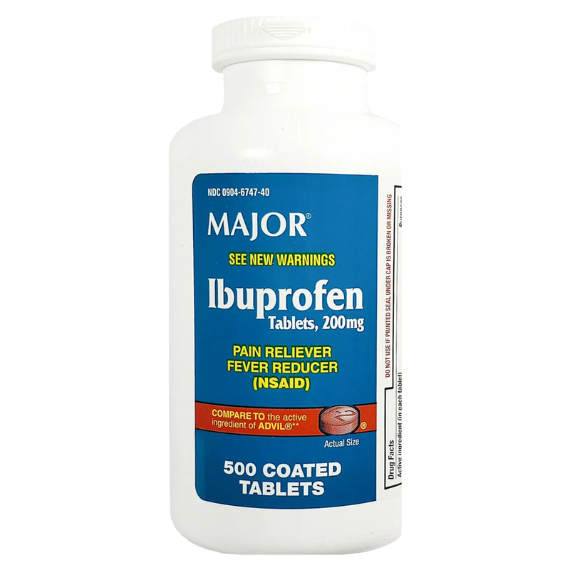Major Ibuprofen Tablets, 200mg - 500 Tablets - RMS PRODUCTS