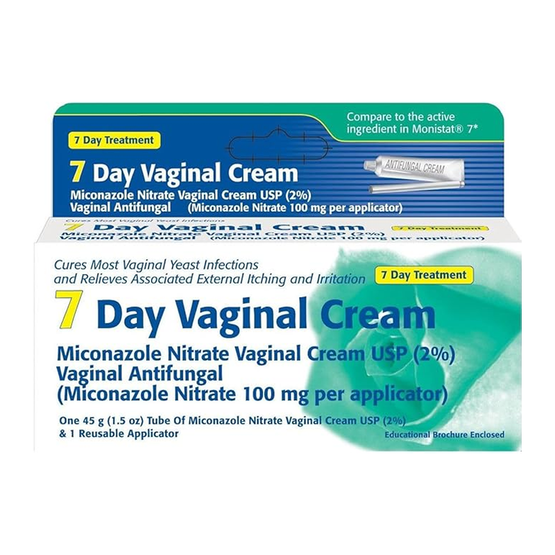 7 Day Vaginal Cream – Miconazole Nitrate 2% Antifungal Treatment (1.5 oz + Applicator) - RMS PRODUCTS