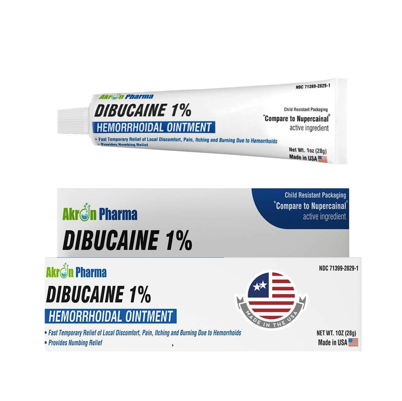 Akron Pharma Dibucaine 1% Hemorrhoidal Ointment