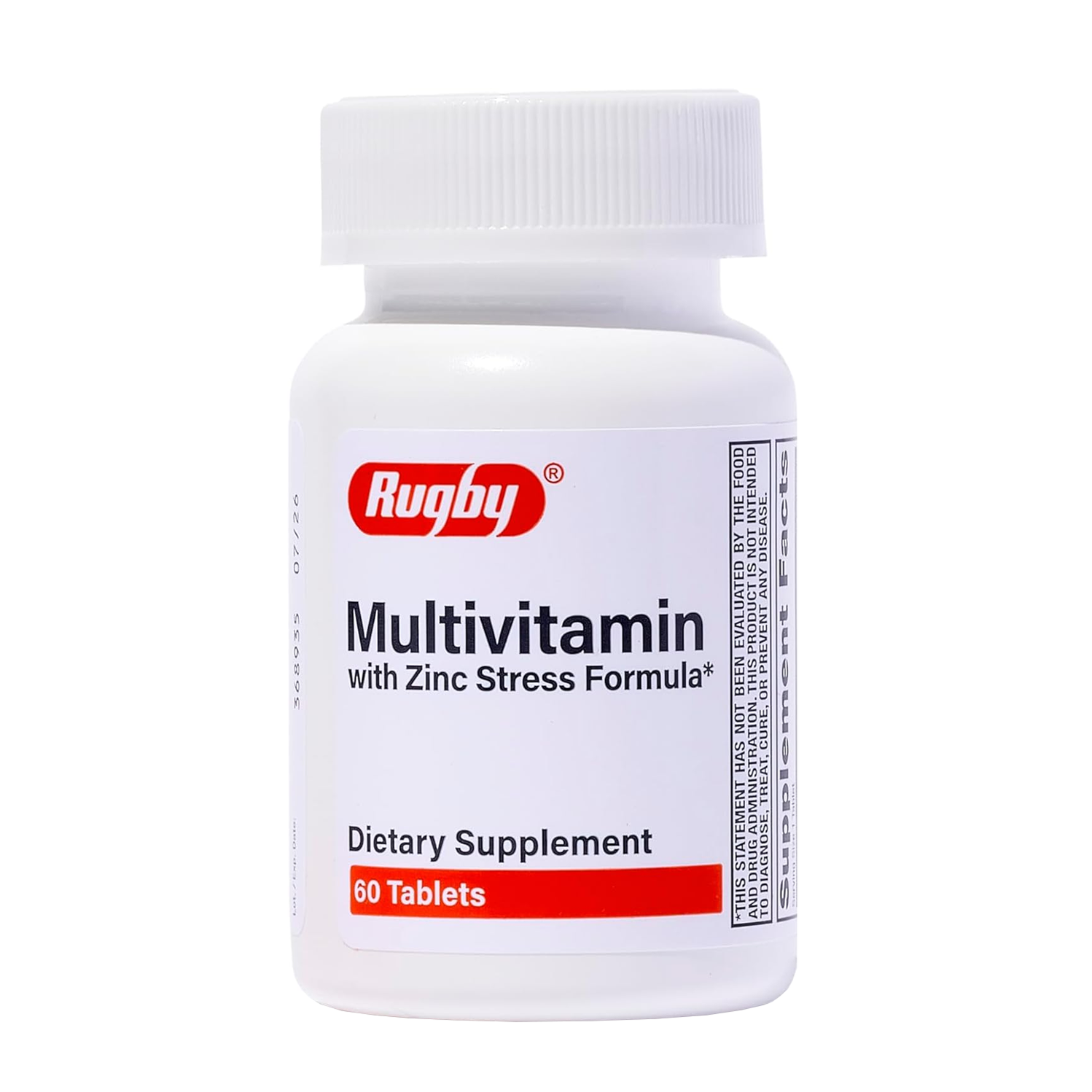 Rugby Multivitamin with Zinc Stress Formula Dietary Supplement 60