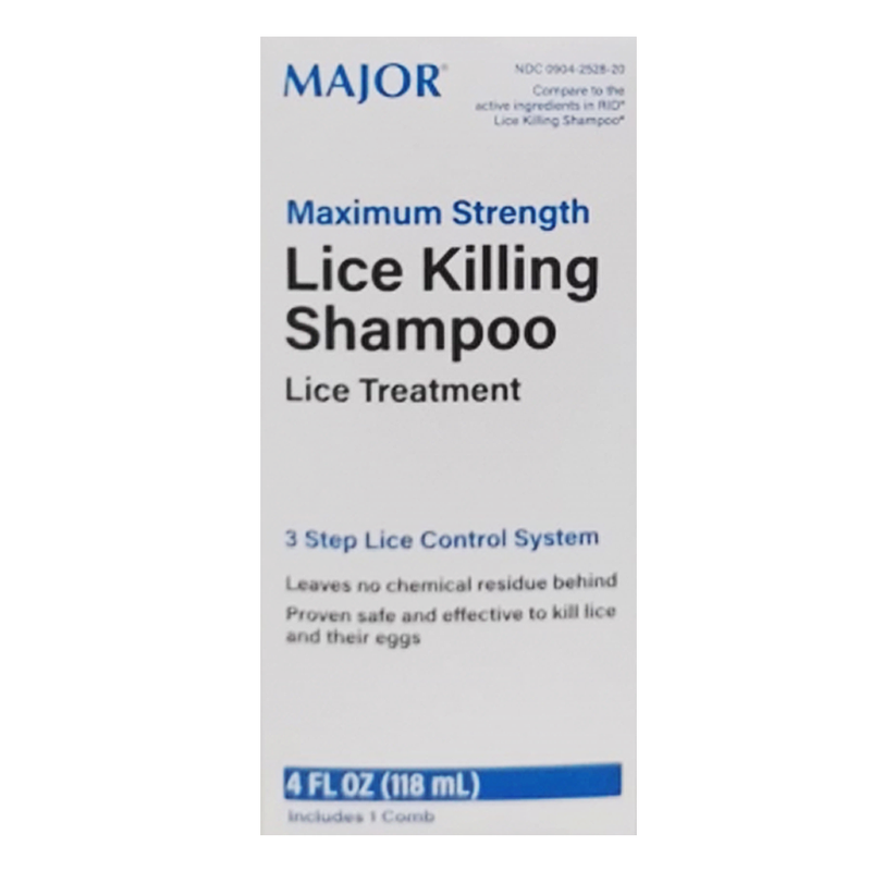 Major Maximum Strength Lice Killing Shampoo - 4 fl oz - RMS PRODUCTS