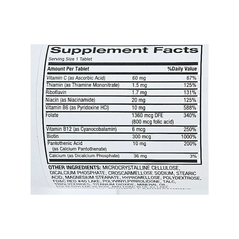 Rugby Nephro-Vite Vitamin B and C Complex - 100 Tablets - RMS PRODUCTS