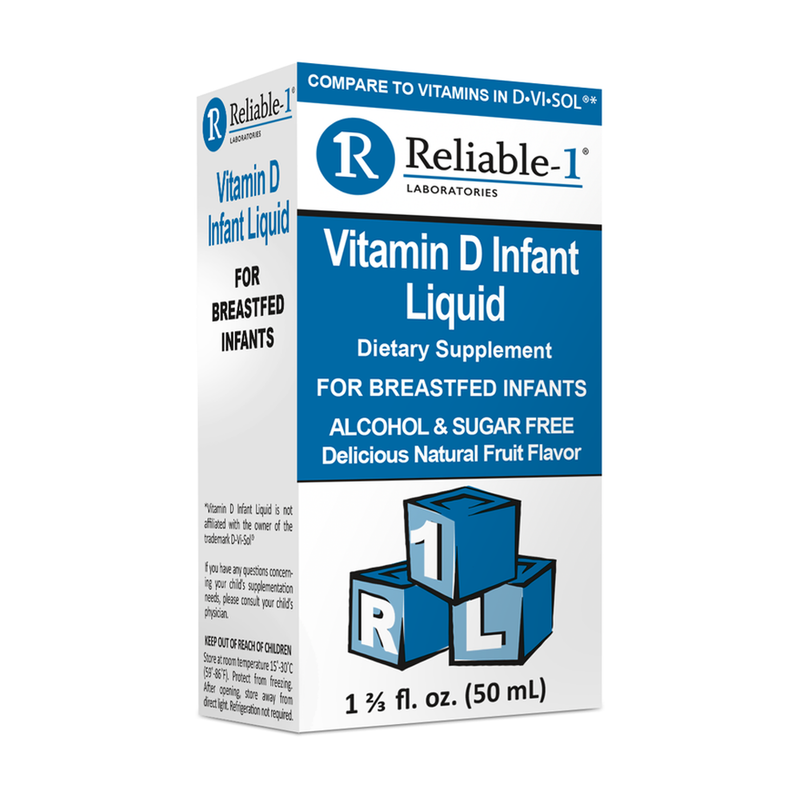 Reliable 1 Vitamin D Infant Liquid Alcohol/Sugar Free 50ml - RMS PRODUCTS