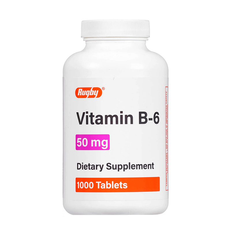 Rugby Vitamin B-6 50mg 1000 Tablets - RMS PRODUCTS