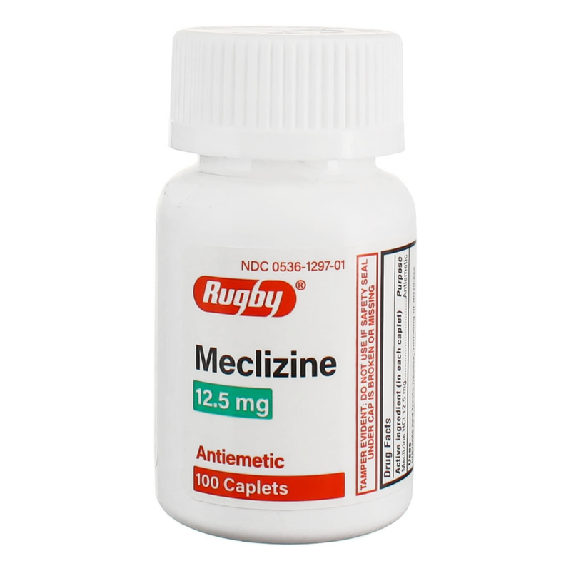 Rugby Meclizine 12.5mg - 100 Caplets - RMS PRODUCTS