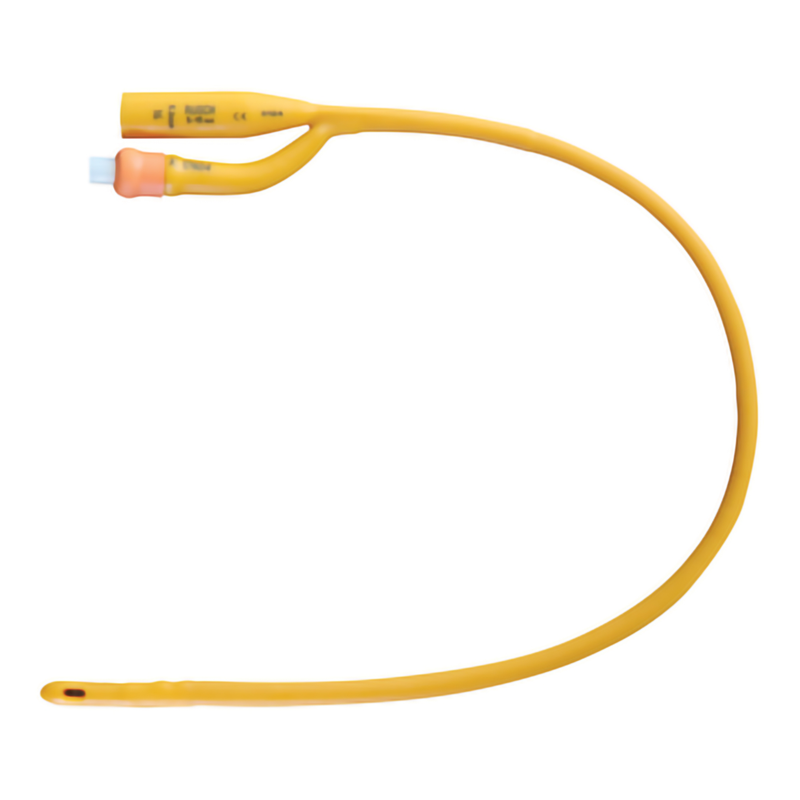 Teleflex Rüsch® Gold Silicone-Coated Foley Catheter – Two-Way Latex, 16″, 14/16/18/20 Fr, 5–15 mL Balloon – Models #180705140/160/180/200 - RMS PRODUCTS