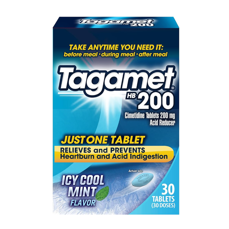 Tagamet HB 200 mg Cimetidine Acid Reducer & Heartburn Relief – 30 Count - RMS PRODUCTS