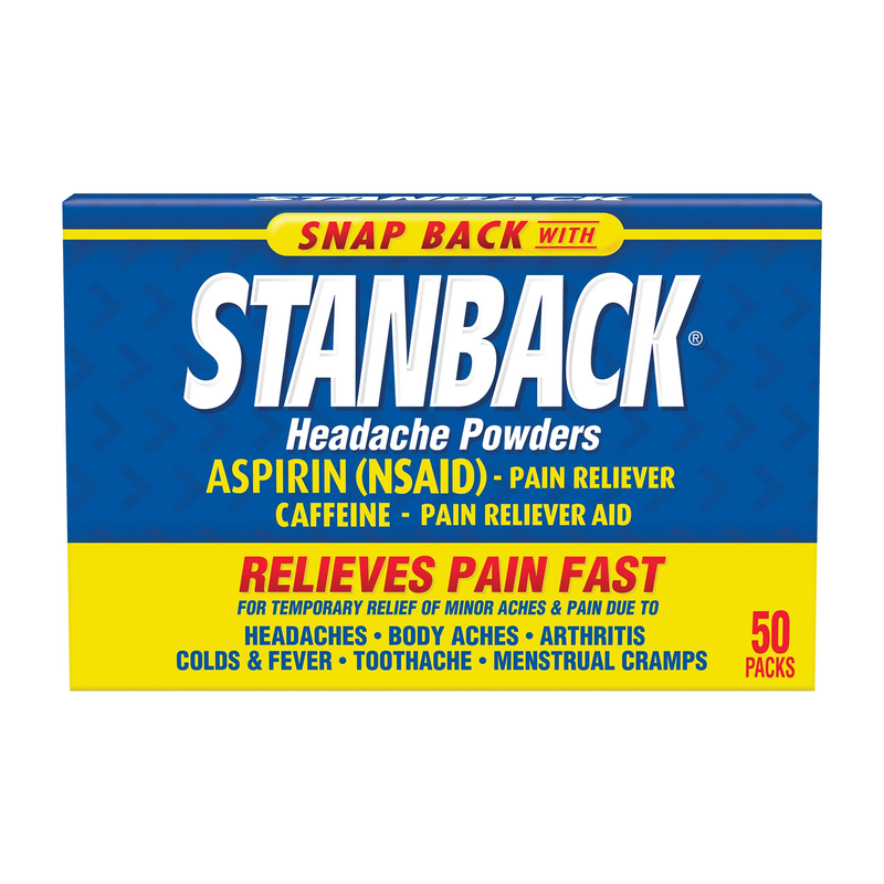 Stanback Headache Powders – Fast Pain Relief (50 Packets) - RMS PRODUCTS