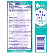 Clear Eyes for Sensitive Eyes, Redness Reliever Eye Drops – 0.5 oz - RMS PRODUCTS