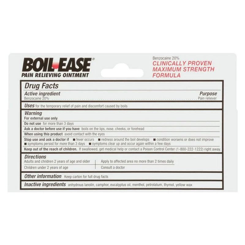 Boil Ease Pain Relieving Ointment – 1 oz - RMS PRODUCTS