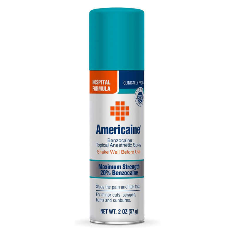 Americaine Hospital Formula Maximum Strength Benzocaine Topical Anesthetic Spray – 2 oz