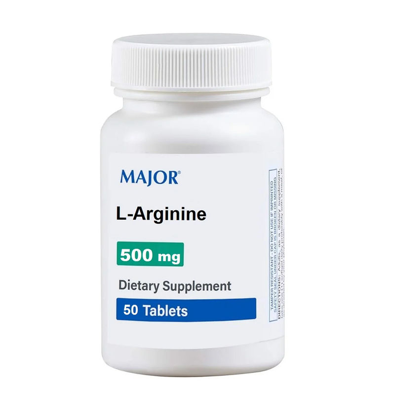 Major L-Arginine 500 mg - 50 Tablets - RMS PRODUCTS