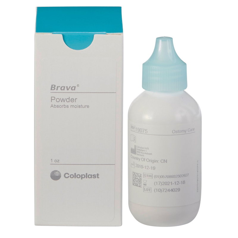 Coloplast Brava® Ostomy Powder – 1 oz Moisture Absorbing Powder – Model #19075 - RMS PRODUCTS