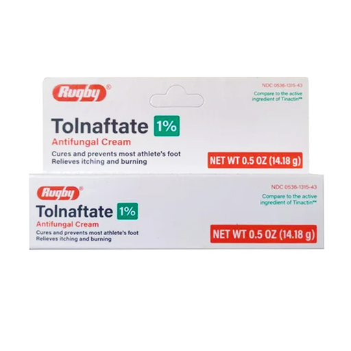 Rugby Antifungal Cream 0.5 oz - Tolnaftate 1% - RMS PRODUCTS