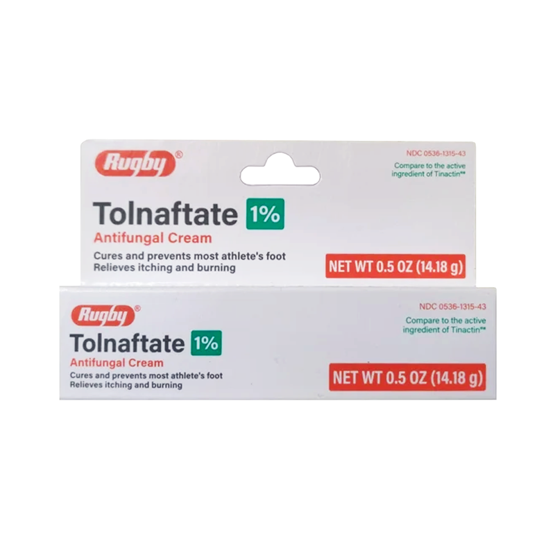 Rugby Tolnaftate 1% Antifungal Cream – 0.5 oz - RMS PRODUCTS