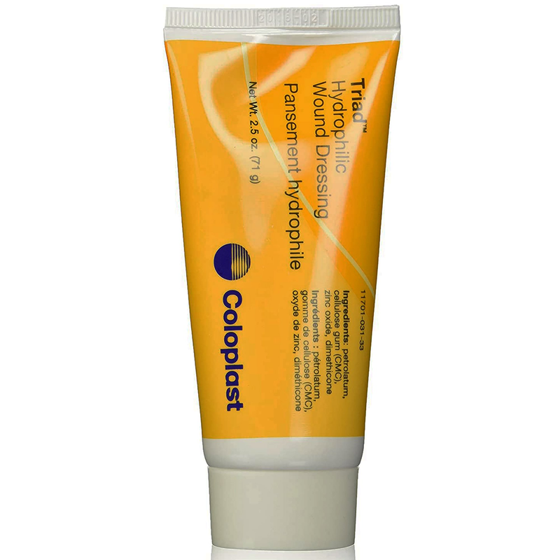 Coloplast Triad™ Hydrophilic Wound Dressing Paste – 2.5 oz (#1964) & 6 oz (#1967) Zinc-Oxide-Based, Sterile, Latex-Free - RMS PRODUCTS