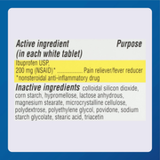 Major Dye-Free Ibuprofen Tablets 200 mg – 100 Tablets | Pain Reliever & Fever Reducer for Sensitive Stomachs - RMS PRODUCTS