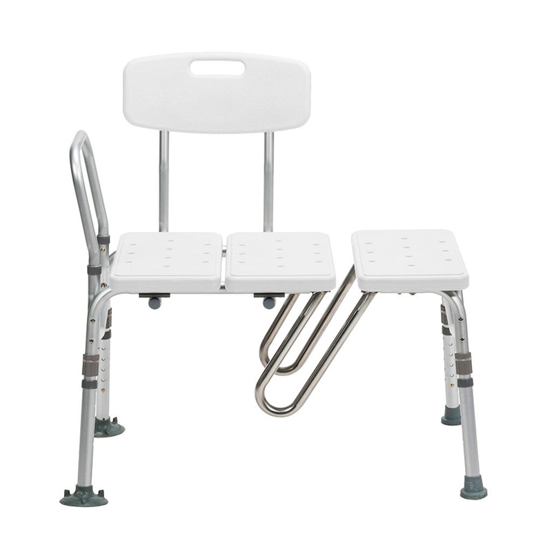 Drive Medical RTL12032KDR Splash Defense™ Transfer Bench with Curtain Guard Protection - RMS PRODUCTS