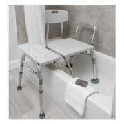 Drive Medical RTL12032KDR Splash Defense™ Transfer Bench with Curtain Guard Protection - RMS PRODUCTS