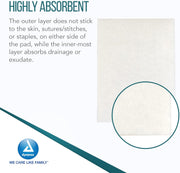 Dynarex Sterile Non‑Adherent Wound Pads – 3″ × 4″, Individually Packaged (Box of 100) - RMS PRODUCTS