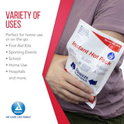 Dynarex Instant Hot Pack – 5″ × 9″ | Single‑Use Heat Therapy, Box of 24 - RMS PRODUCTS