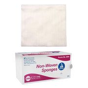 Dynarex Non‑Woven Cleansing Sponges – Highly Absorbent, Lint‑Resistant | 4" x 4", 4‑Ply, Box of 200 - RMS PRODUCTS