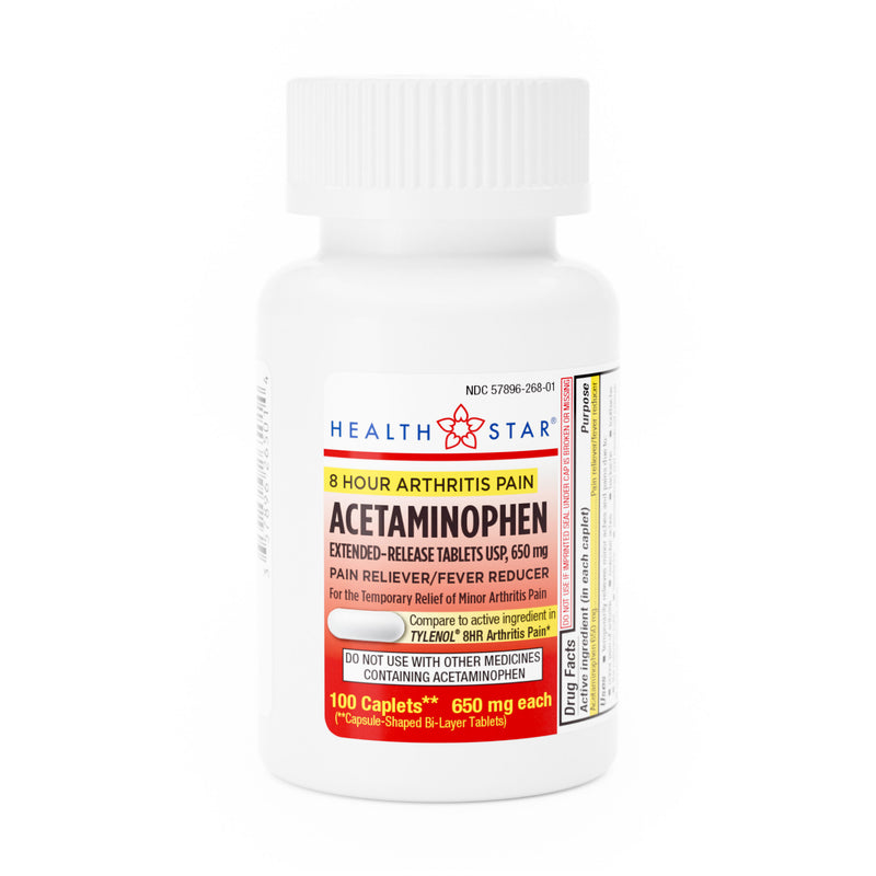 GeriCare Arthritis Pain Relief Acetaminophen 650 mg – 100 Caplets | Long‑Lasting Arthritis & Joint Comfort - RMS PRODUCTS