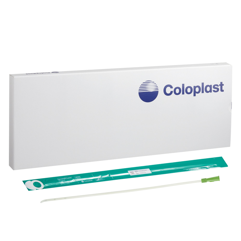 Coloplast SpeediCathÂ® CoudÃ© Male Catheter â€“ 14â€¯Fr, 14â€³ Hydrophilic Polyurethane, Ready-to-Use â€“ Model #28494 - RMS PRODUCTS