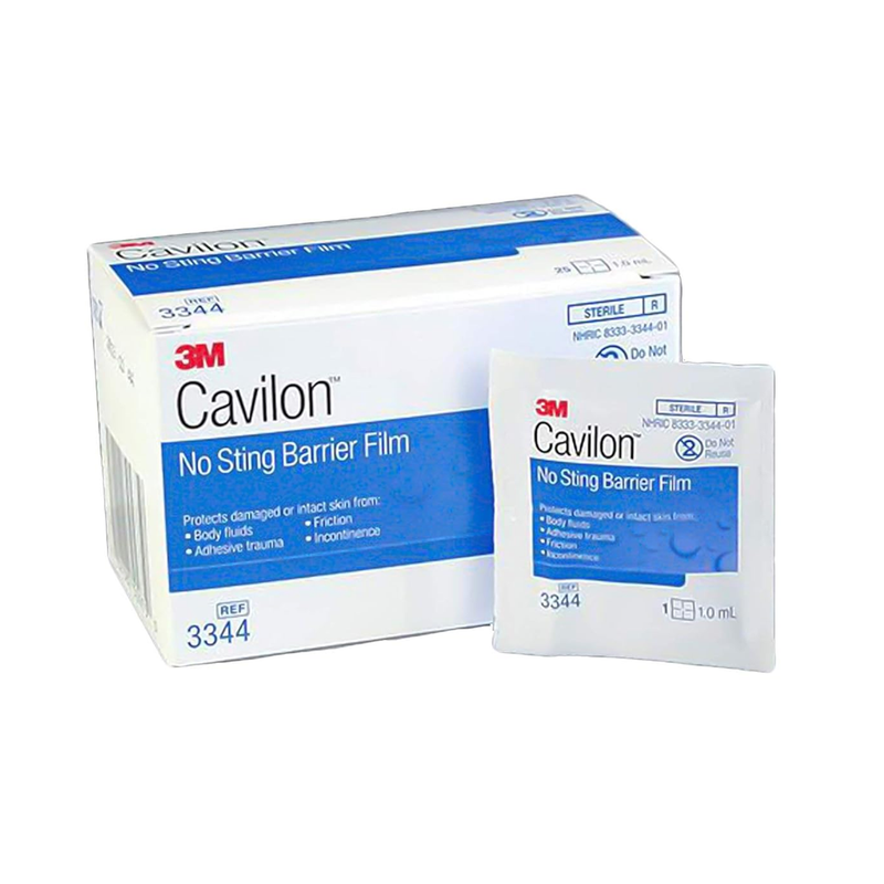 3Mâ€¯Cavilonâ„¢ Noâ€‘Sting Skin Barrier Wipes â€“ Gentle, Alcoholâ€‘Free Protection, Sterile Individually Wrapped