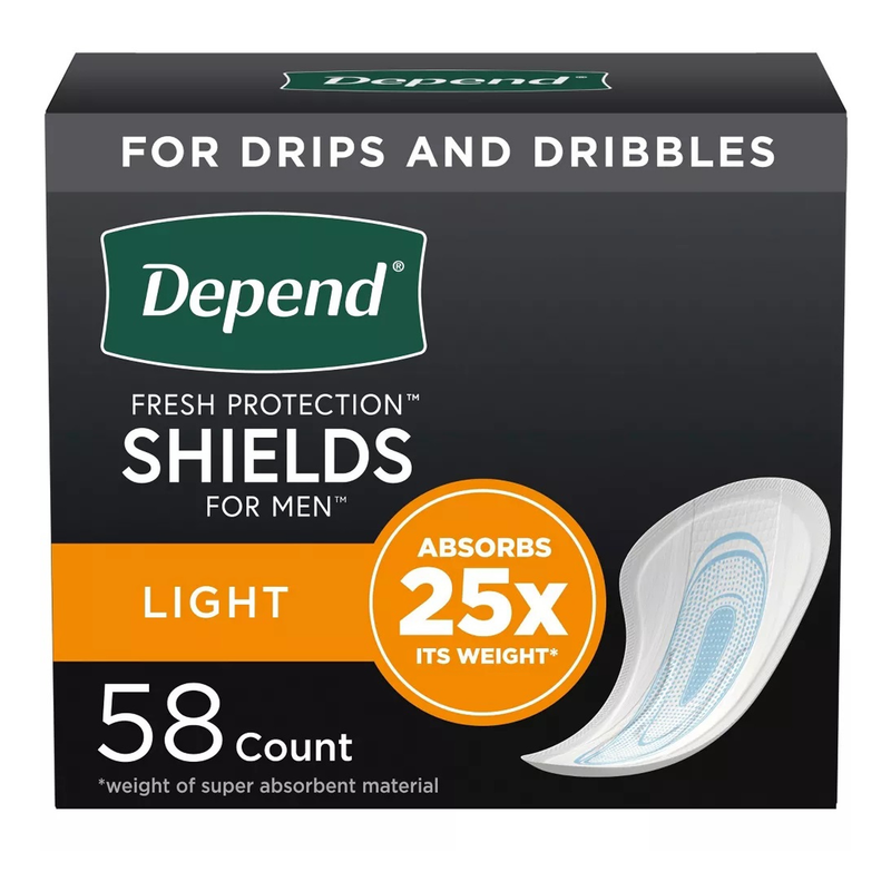 Depend Shields for Men, Light - RMS PRODUCTS