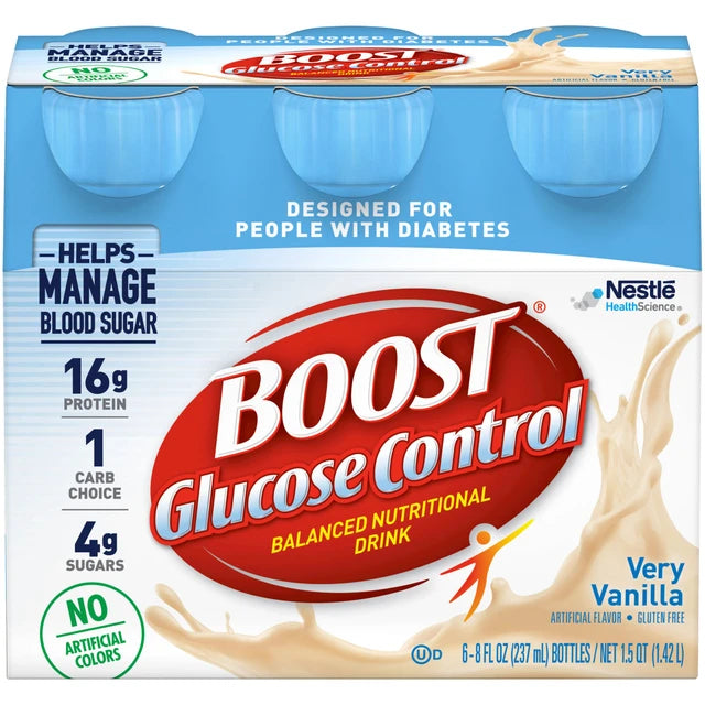 BOOSTÂ® Glucose Control Nutritional Drink | Blood Sugar Support | 16g Protein | 8 fl oz - RMS PRODUCTS